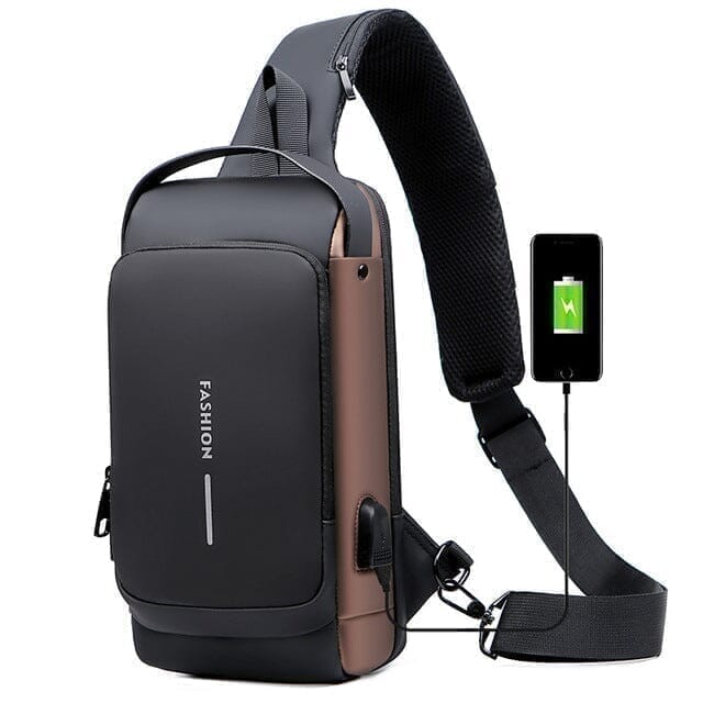 Mochila Anti - Furto com Senha USB Slim Bag - ZapShopbr