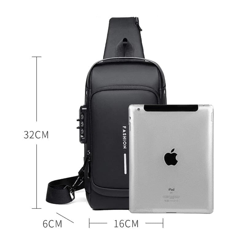 Mochila Anti - Furto com Senha USB Slim Bag - ZapShopbr