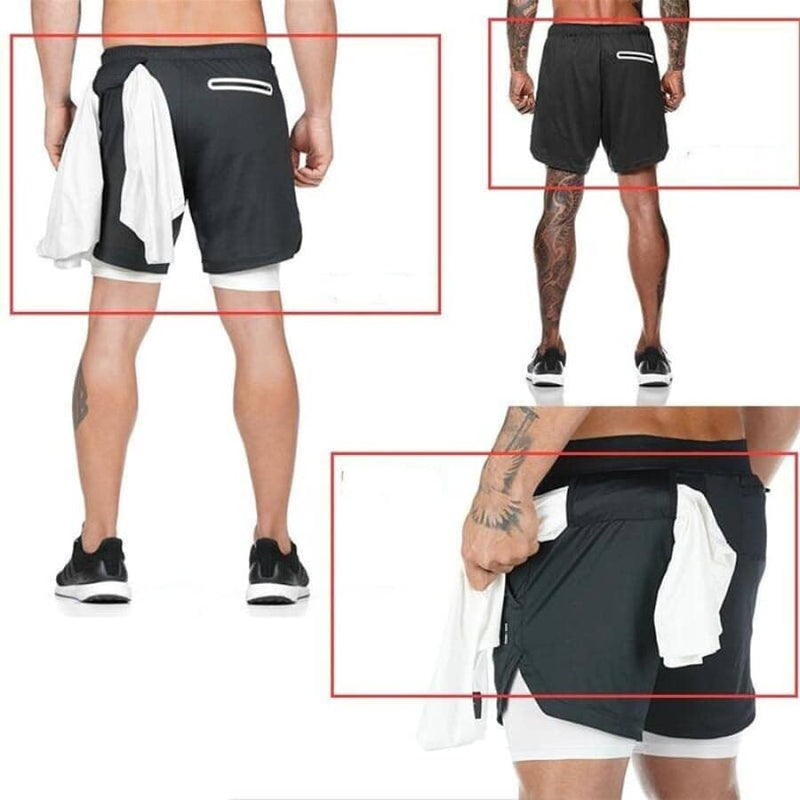 Shorts Para Treino 2 em 1 Esporte Air Effect - ZapShopbr