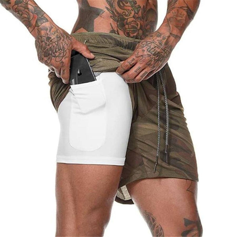 Shorts Para Treino 2 em 1 Esporte Air Effect - ZapShopbr